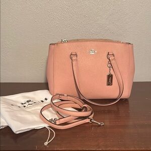 Coach Stanton Carryall Pink Leather Handbag